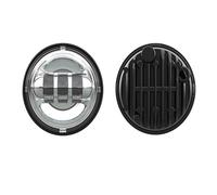 XRUKGUO Faro LED Para Motocicleta Faro Delantero LED E24 DOT 7 "para V-star Para Drag Star 650 1100 Para Road 1600 1700 Para Royal 1300 45" Luces Antiniebla Que Pasan(4.5 IN Fog lights BS)