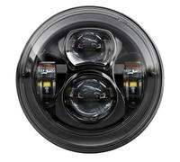 XRUKGUO Faro LED Para Motocicleta Faro Delantero LED E24 DOT 7 "para V-star Para Drag Star 650 1100 Para Road 1600 1700 Para Royal 1300 45" Luces Antiniebla Que Pasan(Type 70 Black)