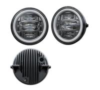 XRUKGUO Faro LED Para Motocicleta Faro Delantero LED E24 DOT 7 "para V-star Para Drag Star 650 1100 Para Road 1600 1700 Para Royal 1300 45" Luces Antiniebla Que Pasan(4.5 IN Fog lights ID)