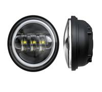 XRUKGUO Faro LED Para Motocicleta Faro Delantero LED E24 DOT 7 "para V-star Para Drag Star 650 1100 Para Road 1600 1700 Para Royal 1300 45" Luces Antiniebla Que Pasan(4.5 IN Fog lights B1)