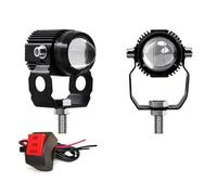 XRUKGUO Faros Antiniebla Universales Para Motocicleta 140W 40000LM Tracción Las Cuatro Ruedas Doble Color Para Vehículos Todoterreno Motocicleta Faro(2pcs yellow white)