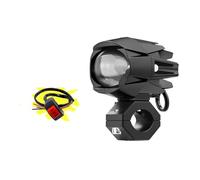 XRUKGUO Faros Led Adicionales Para Motocicleta Luces Auxiliares Focos LED De Conducción Doble Color Ámbar/blanco Para ATV Antiniebla Motocicleta Faro(1 Light With Switch A)