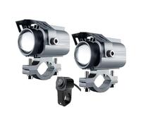 XRUKGUO Faros LED Auxiliares Para Motocicleta Focos 12-80V Lente Lámpara Intermitente Larga Adicional Para Luz Antiniebla Para ATV Motocicleta Faro(2 Light and 1 Switch)
