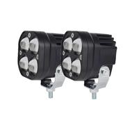 XRUKGUO Focos Led Trabajo Coche Camión 4x4 3 Pulgadas 12V 24V Luces Tipo Pod Faros Delanteros Motocicletas Barra Reflectora Antiniebla Motocicleta Faro(2pc white yellow)