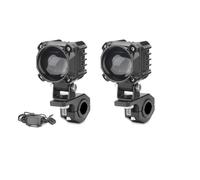 XRUKGUO Luces Antiniebla Led Motocicleta Lámpara Conducción Auxiliar 12V 24V Focos Faros Delanteros Moto Interruptor Con Cable Doble Color Motocicleta Faro