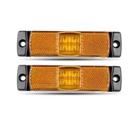 XRUKGUO Luz De Freno Y Señal De Giro Trasera Para Camión, 4 LED, Cuadrada, Para Remolque, Furgoneta, Autobús, Autocaravana, 12V 24V Trasera Recuperación Luces