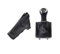 XRUKGUO Palanca De Cambios Coche Perilla De Cambio Marchas 5/6 Velocidades Funda Cuero PU Collar Para Opel Para Astra III H 1.6 Para Vauxhall 2004 2005 2006 2007-2010(5RR Set)