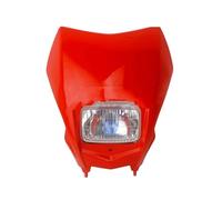 XRUKGUO Para CRF 150 230 250 450 R/F/X/L WR250 WR450 YZ F Universal Doble Luz Deportes Lámpara Frontal Para Correr Máscara Cabeza Carreras Motocicleta Faro(Rojo)