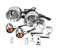 XRUKGUO Para Cruceros Para Helicópteros Para Motocicletas Para Suzuki Que Pasan Por El Punto Luz Antiniebla Lámpara Señal Giro LED Motocicleta Faro(1 juego)