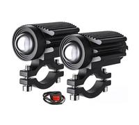 XRUKGUO Para Ltz 400 Para Suzuki Lente Proyector Motocicleta Lámpara Luz LED Faro Vehículo Eléctrico Niebla Moto 12-80V Motocicleta Faro(2 PCS Light)