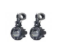 XRUKGUO Para R1200GS F800GS Para ADV Para MT07 Para MT09 CRF1000L Para África Motocicleta Doble LED Lámpara Auxiliar Luces Antiniebla Moto Motocicleta Faro(2pcs lights white)