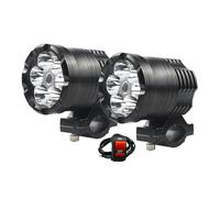XRUKGUO Para Suzuki Coche Para SUV Para ATV Motocicleta LED Proyector Moto Auxiliar Faro Antiniebla Accesorios Universales 200W 72000lm 12V Motocicleta Faro(2 Pieces Light)
