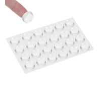 XRVRILE 24 Almohadillas Antideslizantes para Cristales para Mesas, Topes EláSticos Transparentes, Almohadillas Antideslizantes, Marcos de Fotos, Muebles, Armarios de Cocina, 5 mm de Grosor