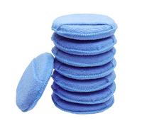 XRVRILE Juego de 8 Esponja Pulir Coche, Esponja Microfibra con Hueco para el Dedo, Car Sponge, Camiones, Barcos, Limpieza y Pulido Fino (5 Pulgadas/12,5 cm)