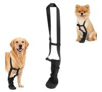 XRVRILE Zapatos para Perros Protección Patas - Botas para Perros Anti Lamido para Pata Delantera, Protección Pata Perro Herida, Ajustables con Correa 51 Cm, Suela Antideslizante