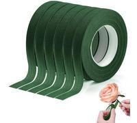 XRXYMQ Cinta Floral 6 Rollos 27 m Verde Oscuro Autoadhesiva Floristería