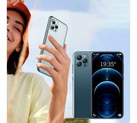 XS MAX Teléfono Desbloqueo 2500Mah Android Batería Smartphone RAM2GB+ROM16GB Cámara Belleza 7.2 Pulgadas Cara Pantalla Grande Smartphones Baratos Libres (Green, One Size)