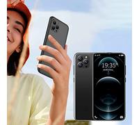 XS MAX Teléfono Desbloqueo 2500Mah Android Batería Smartphone RAM2GB+ROM16GB Cámara Belleza 7.2 Pulgadas Cara Pantalla Grande Smartphones Baratos Libres (Black, One Size)