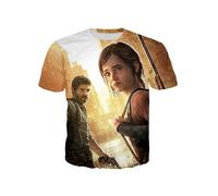 (XS-T5) Camiseta de cosplay de Ellie de The Last of Us para adulto, con estampado 3D y cuello redondo,