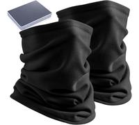 XSBAIHUO 2 pañuelos Calentador de cuello para invierno, Bufanda para Cubrir la Cara para Hombres y Mujeres, Bufanda para el Cuello a Prueba de Viento para Climas Fríos, Esquí al Aire Libre, Ciclismo