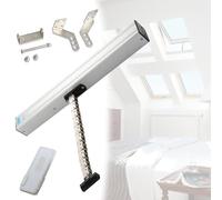XSDAJSD Abridor de Ventanas eléctrico de 24 V con Recorrido Ajustable, actuador automático de Cadena con Sensor de Lluvia y Control Remoto, 300 mm