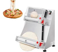 XSDAJSD Laminadora automática Comercial para Masa de Pizza, laminadora eléctrica, 370 W, Acero Inoxidable, Apta para elaborar Fideos, Pizza, Pan y Pasta, para Pizzas de 3 a 15 Pulgadas.