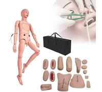 XSDAJSD Maniquí Multifuncional para simulación de cuidados al Paciente: Entrenamiento en Habilidades básicas de enfermería geriátrica.