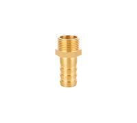 XSDSM Accesorios de Boquilla de Manguera de Latón Conector Hexagonal Adaptador de Manguera Macho Conector de Manguera para Conexión de Tubería,G 3/8 "Hilo Externo - 12 MM