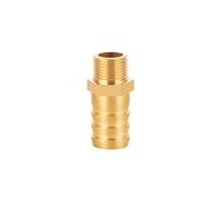 XSDSM Accesorios de Boquilla de Manguera de Latón Conector Hexagonal Adaptador de Manguera Macho Conector de Manguera para Conexión de Tubería,G 3/8 "Hilo Externo - 19 MM