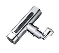 XSDSM Accesorios para Grifo de Cocina Caño Giratorio Extensor de Grifo Salida de Agua Multifunción Tres en uno Adecuado para Lavabo Baño,Cromo