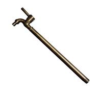 XSDSM Grifo Agua Fria Pared Grifo Exterior la Salida de Agua se Puede Conectar a Una Tubería de Agua Externa Manija Única Adecuado para Regar Flores y Lavar Autos G1/2, Acero Inoxidable,Bronce,40 CM