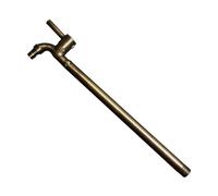 XSDSM Grifo Agua Fria Pared Grifo Exterior la Salida de Agua se Puede Conectar a Una Tubería de Agua Externa Manija Única Adecuado para Regar Flores y Lavar Autos G1/2, Acero Inoxidable,Bronce,60 CM