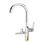 XSDSM Grifo Cocina Fregadero Grifo De Lavavajillas De 1/2 Pulgada Grifos Cocina,Plata