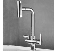 XSDSM Grifo De Cocina Fregadero Grifo De Lavavajillas Griferia Cocina Extensible Giratorio 360°,Plata
