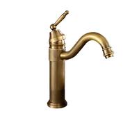 XSDSM Grifo Exterior Jardin Vintage con Rotación De 360° Grifo para Patio Exterior Agua Fría Y Caliente Instalación De Encimera,32cm