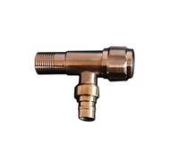 XSDSM Grifo Exterior Pared Grifo de Agua Fría para Jardín la Salida de Agua se Puede Conectar a Una Tubería de Agua Externa Manija Única Apto para Balcón G1/2, Acero Inoxidable,Oro Rosa,10 CM