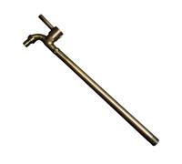 XSDSM Grifo Jardin Exterior Grifo Agua Fria Pared Caño de Malla Mango Único para Mop Pool G1/2, Acero Inoxidable,Bronce,50 CM