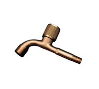 XSDSM Grifo Jardin Grifo Exterior Pared con Caño de Malla Manija Única Apto para Mop Pool G1/2, Acero Inoxidable,Oro Rosa,13 CM