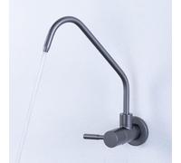 XSDSM Grifo Osmosis Inversa Domestica Pared Grifo de Filtro de Agua Grifo Monomando Cocina de Agua Fría Giratorio 360° Acero Inoxidable 1/4",Gris