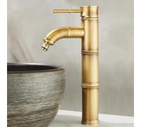 XSDSM Grifo para Patio Exterior Antiguo con conexión Rápida Solo Agua Fría Grifos Decorativos para Jardin Latón,29cm