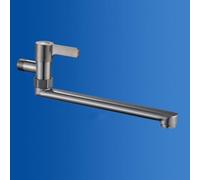 XSDSM Grifo Pared Cocina Agua Fria Giratorio De 180° Grifo para Cocina Fregadero Laton Monomando,30CM