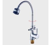 XSDSM Grifos De Cocina Giratorio 360° Grifo De Cocina Fregadero Con Interfaz De Lavavajillas,Plata