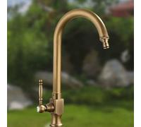 XSDSM Grifos Decorativos para Jardin Grifo Latón Antiguo Grifo Agua Fria Giratorio 360° Adecuado para Lavabos De Patio O Riego De Jardines,33cm