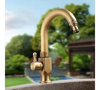 XSDSM Grifos Decorativos para Jardin Grifo Latón Antiguo Grifo Agua Fria Giratorio 360° Adecuado para Lavabos De Patio O Riego De Jardines,23cm