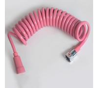 XSDSM Manguera Bidet Tubo De Ducha Flexible Anti-Kink Manguera Espiral For para Inodoro,Rosa