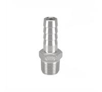 XSDSM Racores de Rosca Macho Boquilla Manguera Acero Inoxidable Conector de Tubería Rectos Conectores de Manguera para Conexiones de Tubería,G 3/8 "Hilo Externo - 12 MM