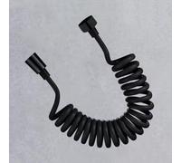 XSDSM Tubo De Ducha Flexible Manguera para Bidet G 1/2 para Grifo Latiguillo Duchas Extensibles,Negro