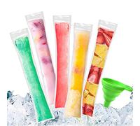 XSEXO - Molde para bolsas de popsicle con 100 moldes para bolsas con embudo para yogur, caramelos helados para fiestas