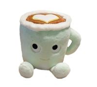 Xshelley 20 cm Latte Felpa Juguetes Almohada, Taza de Café Muñeca de Felpa, Comida de Café Relleno de Peluche Juguetes de Felpa, Decoración del Hogar Regalo de Cumpleaños para Niños (