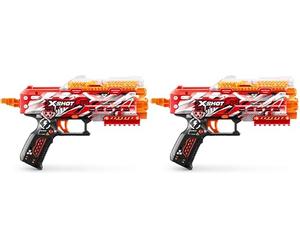 XSHOT Hyper Gel Stinger, un PrimeBlaster Manuel Avec 1 000 billes et un chargeur d'une capacité de 200 billes. Lunettes de Protection incluses. À Partir de 14 ANS, par ZURU. (Paquete de 2)